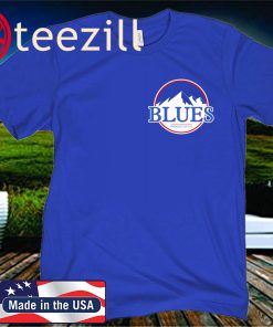 Official St. Louis Blues Hockey Mountains T-Shirt
