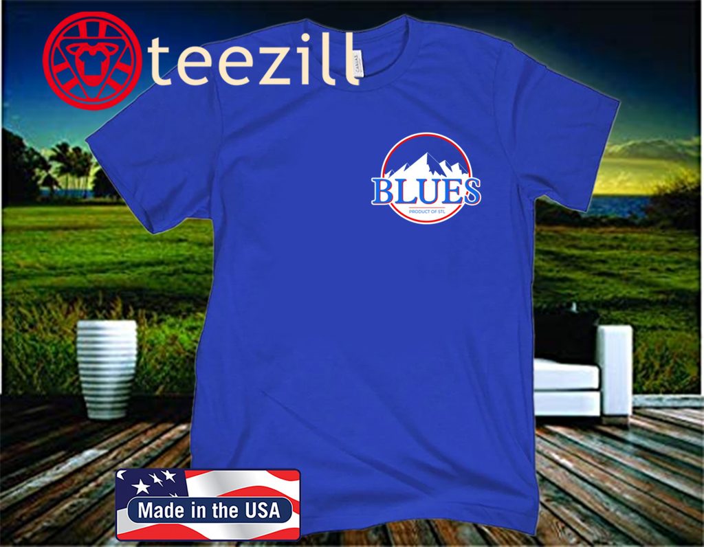 Official St. Louis Blues Hockey Mountains T-Shirt