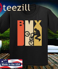 Retro 1970's Style BMX Silhouette Extreme Sports Youth Kids T-Shirt