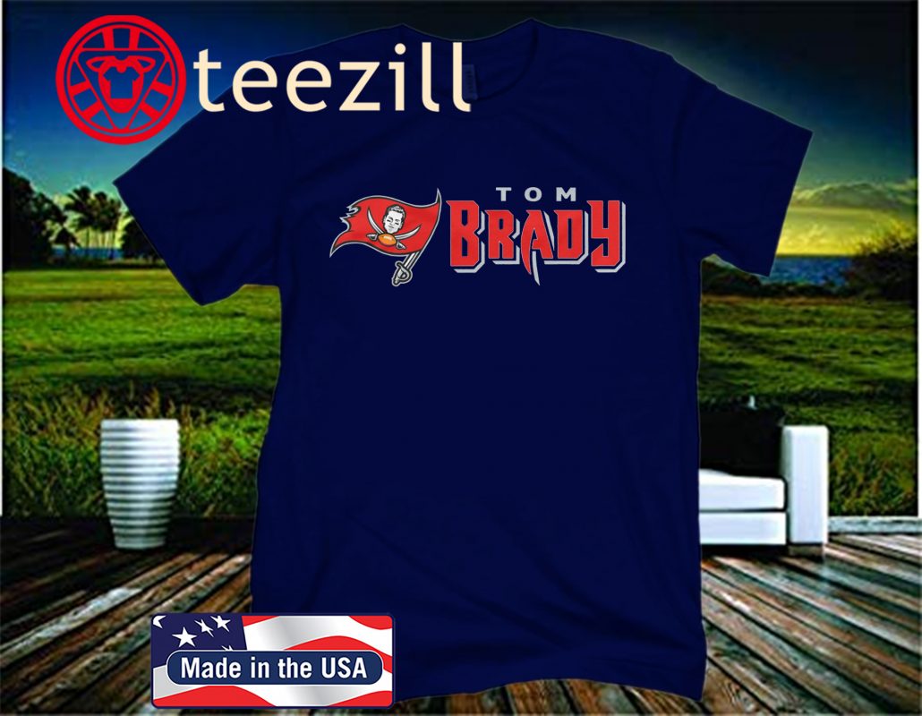 Tom Brady Shirt Tampa Bay Buccaneers Flag Logo T-Shirt - teezill