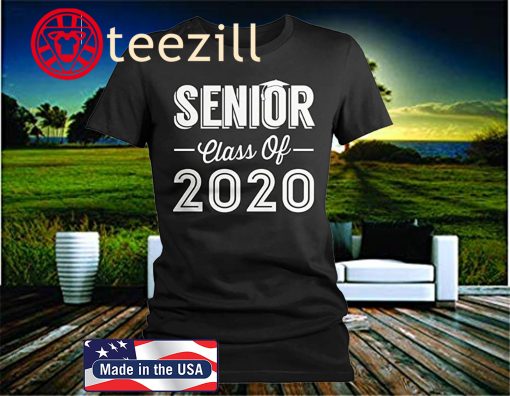 Women's Senior Class of 2020 T-Shirt Seniors Cap Graduation Tee 2020
