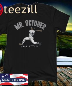 Reggie Jackson Mr. October Shirt, New York - MLBPAA