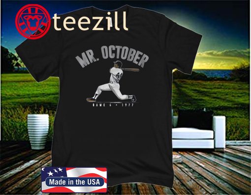 Reggie Jackson Mr. October Shirt, New York - MLBPAA