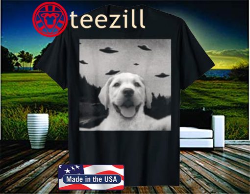 Alien UFO Selfie Labrador Shirt
