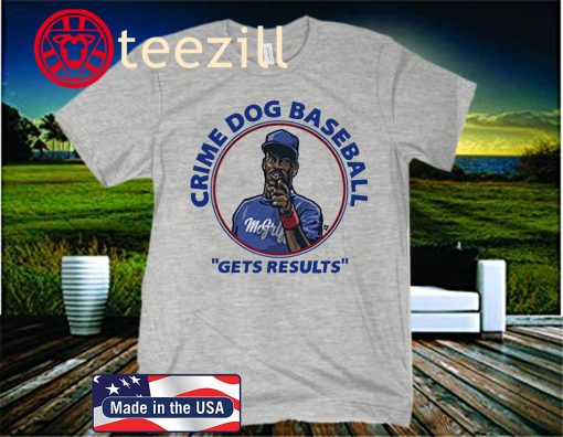 Fred McGriff Shirt, Crime Dog Baseball, Atlanta and Toronto