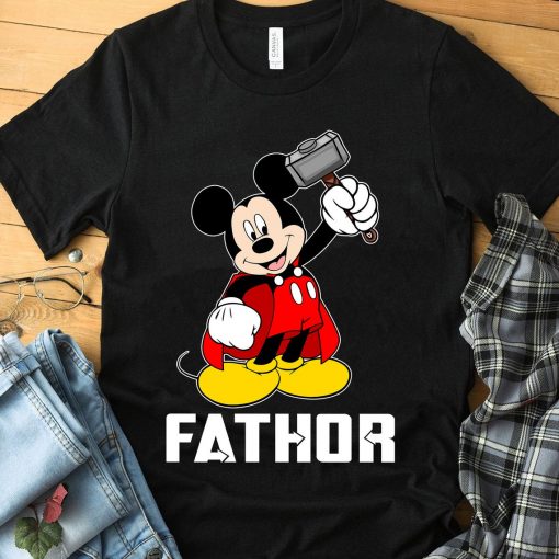 Funny Mickey FaThor Wear Mask Father's Day Gift Ideas Fathers Day 2020 Tee For Grandpa Papa Daddy Dad Shirt