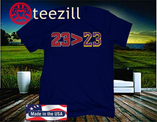 23>23 Greater Than Basketball T-Shirt