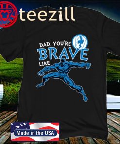 Marvel Black Panther Brave Dad Father's Day 2020 T-Shirt