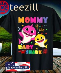 Mommy Of The Baby Shark Birthday Mommy Shark Gift Shirt