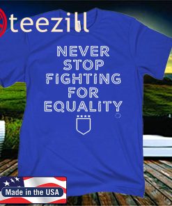 NEVER STOP FIGHTING FOR EQUALITY T-SHIRT