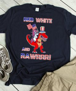 4th of July Unicorn Shirt 4th of July Red T-Rex TShirt Unicorn Trex TShirt Merica Unicorn Riding Dinosaur T Shirt Funny Merica American Flag