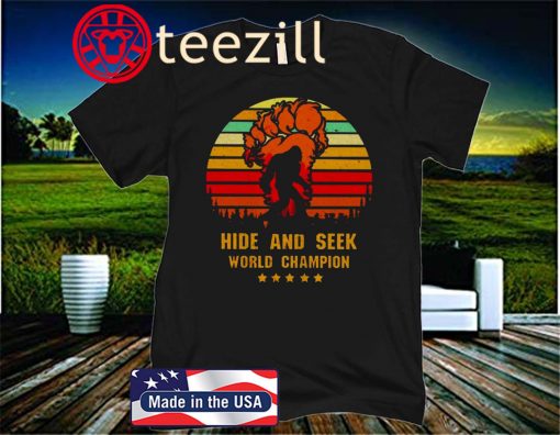 BigFoot Hide and seek world champion vintage unisex shirt