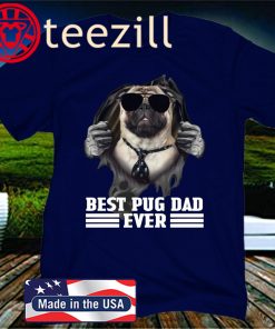 Blood Inside Me Best Pug Dad Ever Uniex Shirt