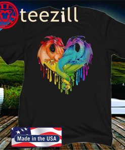 DRAGON COLOR HEART LGBT UNISEX SHIRT