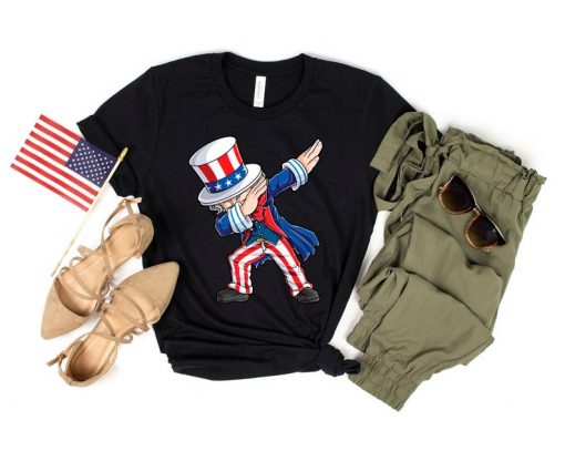 Dabbing Uncle Sam - 4th of July T-Shirt