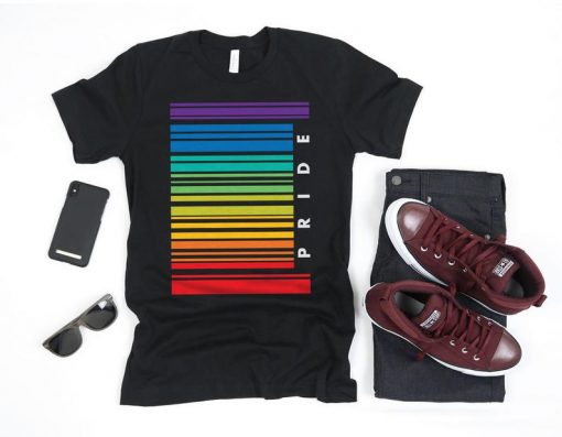 Gay Pride Barcode Flag Shirt, Gay Shirt, Gay Gifts, Gay Pride, LGBT Shirt, Pride Shirt, Lesbian Shirt, Rainbow Flag Tank Top