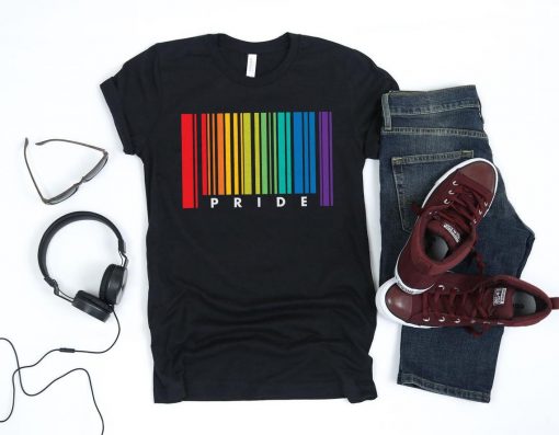 Gay Pride Barcode Flag Shirt, Gay Shirt, Gay Gifts, Gay Pride, LGBT TShirt, Pride Shirt, Lesbian Shirt