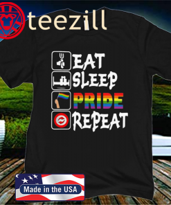 LGBT Aat Sleep Pride Repeat Shirt