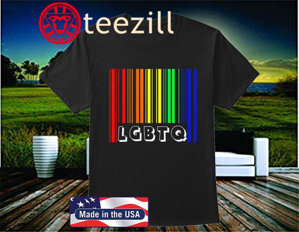 Lgbt Pride Month Lgbtq Rainbow Barcode Shirt