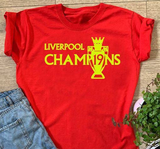 Liverpool 2020 Shirt 2020 Champions T-Shirt Premier League Winners, LIVERPOOL CHAMPIONS TROPHY 2020 Tshirt