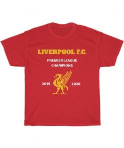 Liverpool T-Shirt , Premier League Winners 2019-20 Champions Unisex Cotton shirt