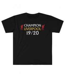 Men Liverpool T-Shirt , Premier League Winners 2019-20 Champions Unisex Cotton shirt