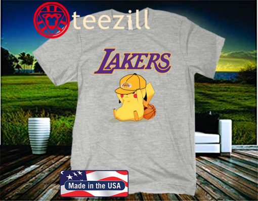 Nba Pikachu Basketball Sports Los Angeles Lakers Kids Shirt