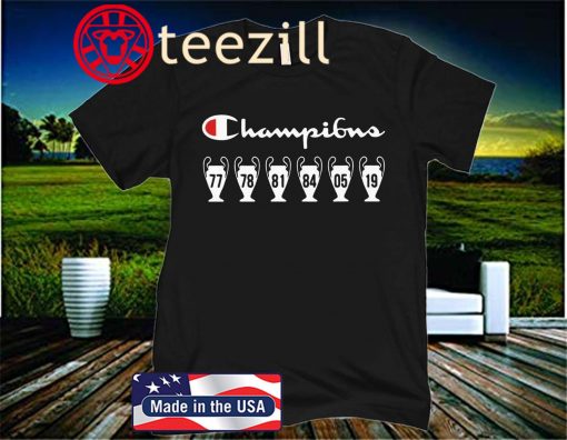 Uefa Champions League Cup Liverpool Players Name Premium Classic Tshirt