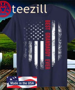 Vintage Best Grandaddy Ever American Flag Shirt