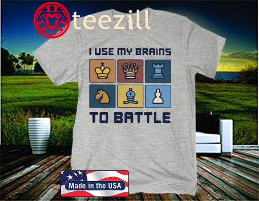 2020 I Use My Brains To Battle Chess Vintage Retro T-Shirt