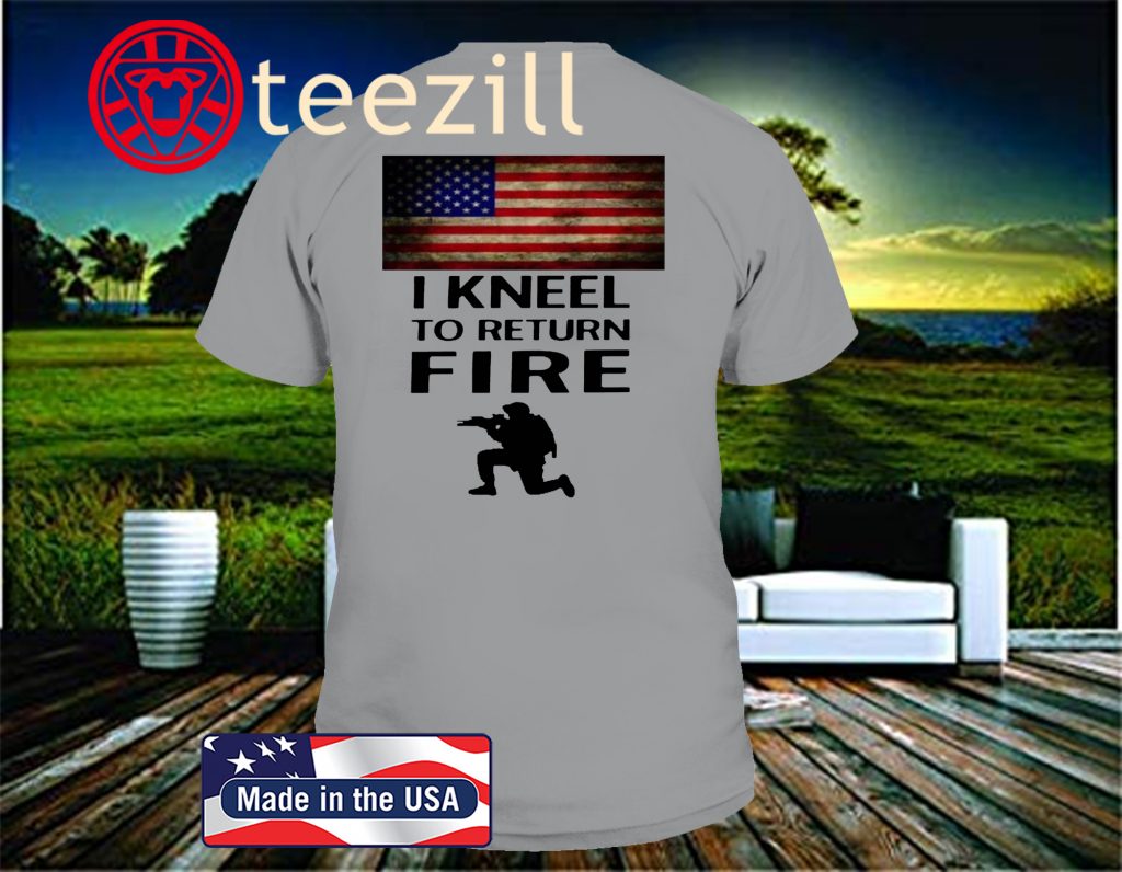 2020 KNEEL TO RETURN FIRE SHIRT - Image 2