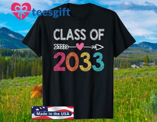 Class Of 2033 Shirt Pre-K Graduate Preschool Graduation Official TShirt
