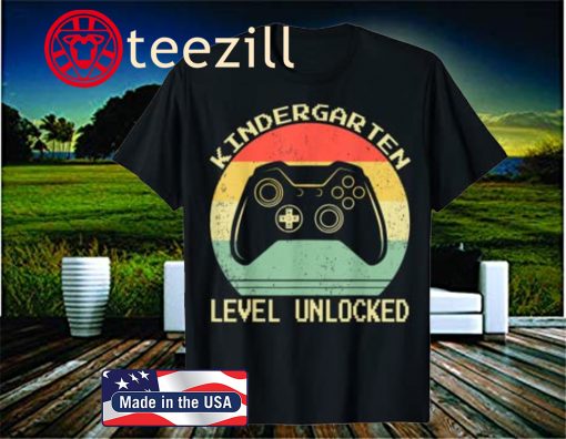 Kindergarten Level Unlocked Video Gamer Back to School Boys Official T-Shirt