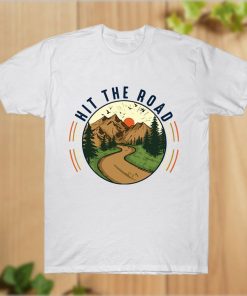 Love Camping Shirt, Hit The Road Tees, Discover Adventure Unisex Cotton T-Shirt