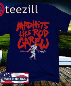 Mad Hits Like Rod Carew 77 MVP Official T-Shirt