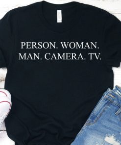 Person Woman Man Camera TV Impeach Anti 45 T-shirt Unisex and Women