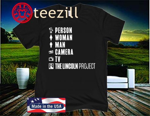Person Woman Man Camera TV Trump Cognitive Test Meme T-Shirt