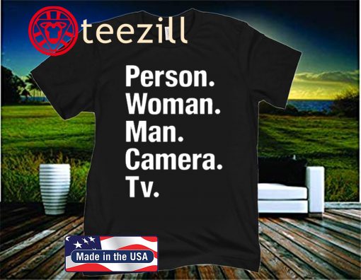 Person, Woman, Man, Camera, TV, Trump Shirt