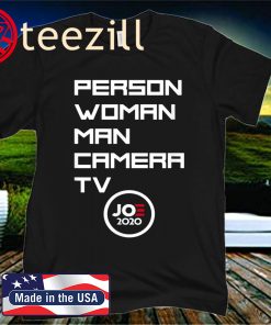 Person Woman Man Camera TV Trump T-Shirt Funny Joe 2020