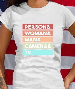 Person woman man camera tv, Retro Vintage Shirt Funny trump quote, Cognitive Test 45 Trump Tshirt, Cognitive Test