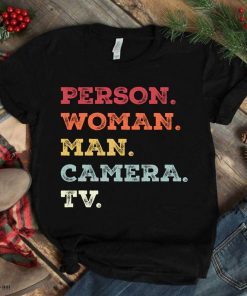 Prisedent, Person, Woman, Man, Camera, TV tee- Donald Trump's Crazy Cognitive Test Word Association T-Shirt Person. Woman. Man. Camera. TV