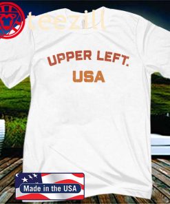Upper Left USA T Shirt PNW Pacific Northwest Tee Shirt