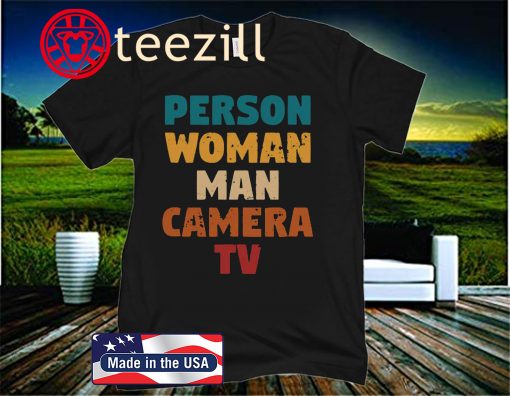 Vintage, Person, Woman, Man, Camera, TV Shirt