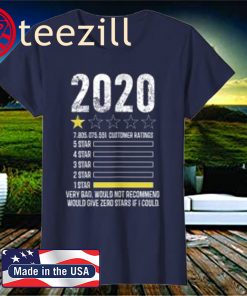review Very Bad Would Not Recommend 1 star funny 2020 Shirt
