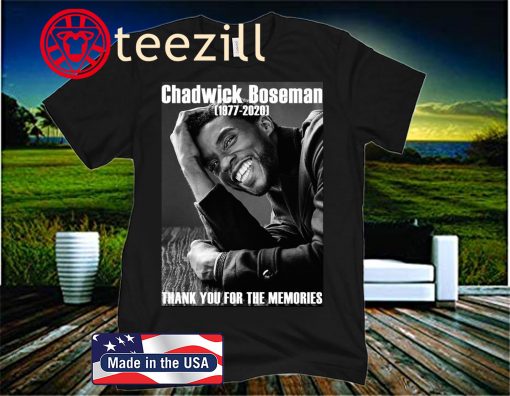 Chadwick Boseman 1977 2020 Thank You For The Memories Shirt
