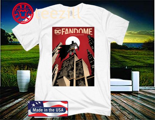 DC Fandome Batman Moonlight City Comic Cover T-Shirt
