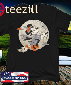 Disney Minnie Mouse Flying Witch Costume Halloween Shirt