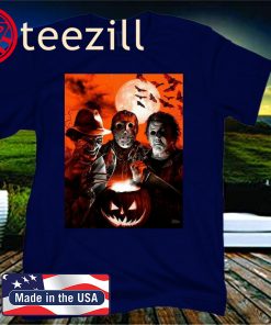 Halloween Movie Characters, Freddy, Jason, Michael Tshirts