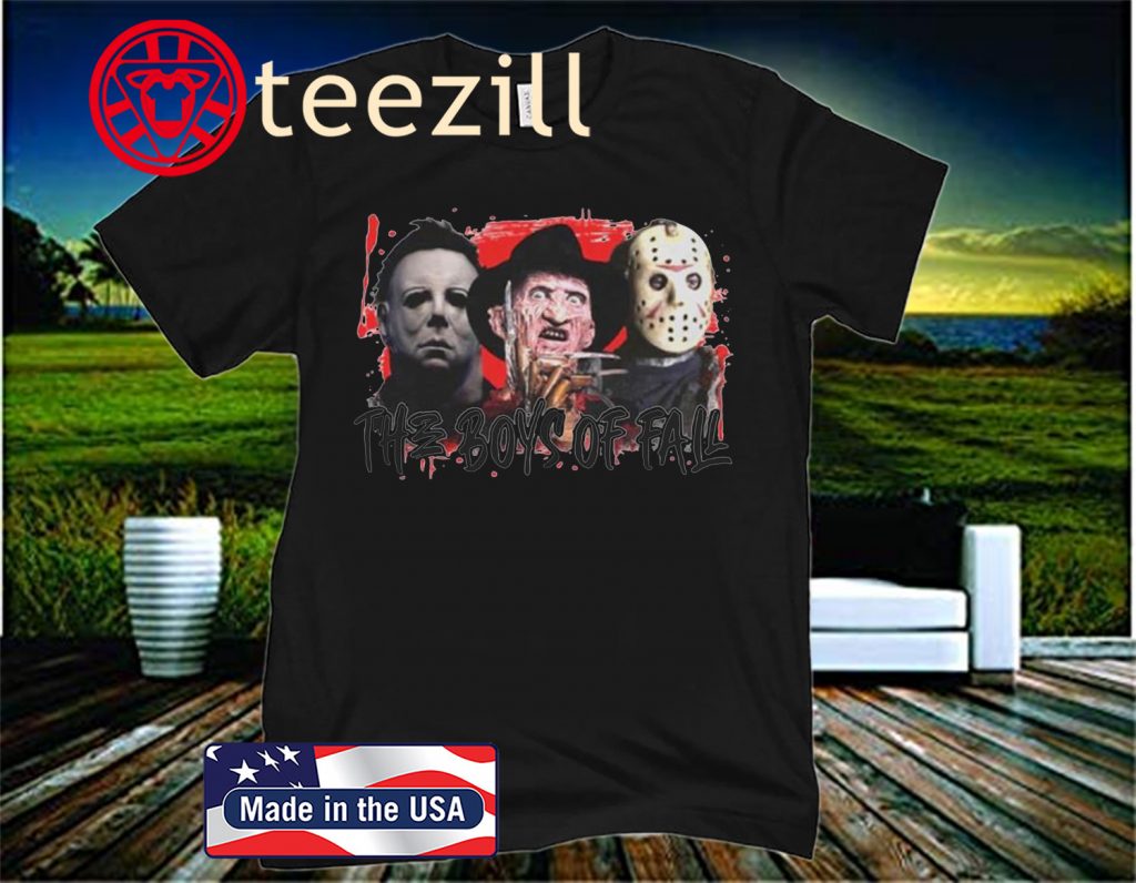 Halloween horror characters the boys of fall classic t-shirt
