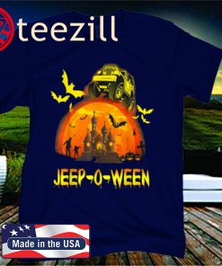 Jeep-o-ween Jeep Halloween Distressed Halloween Official T-Shirt
